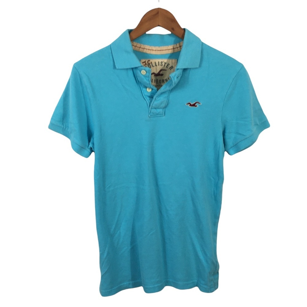 PO480 Mens HOLLISTER California HCO Preppy Short Sleeve Polo Shirt M